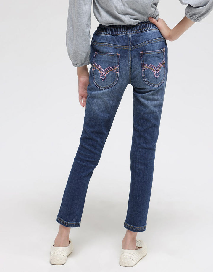 Cardinal Kids Girl Washed Accent 5 Pocket Pants