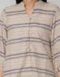 Triset Ladies V Stripe Blouse Wanita