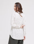 Triset Ladies Flower Print Blouse Wanita