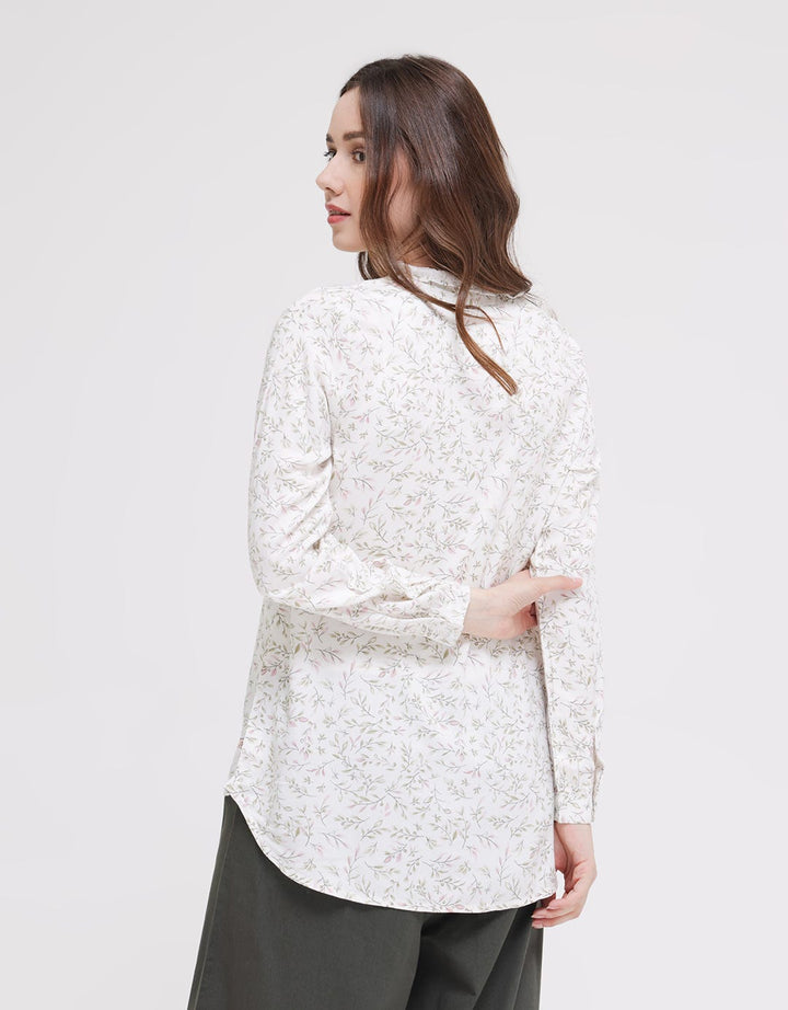 Triset Ladies Flower Print Women's Blouse