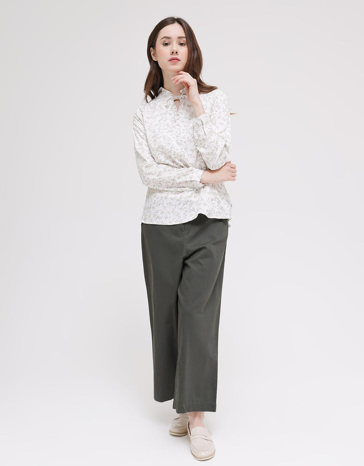Triset Ladies Flower Print Women's Blouse