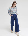 Triset Ladies Dark Denim Look Pants