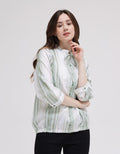 Triset Ladies Down Print Blouse Wanita
