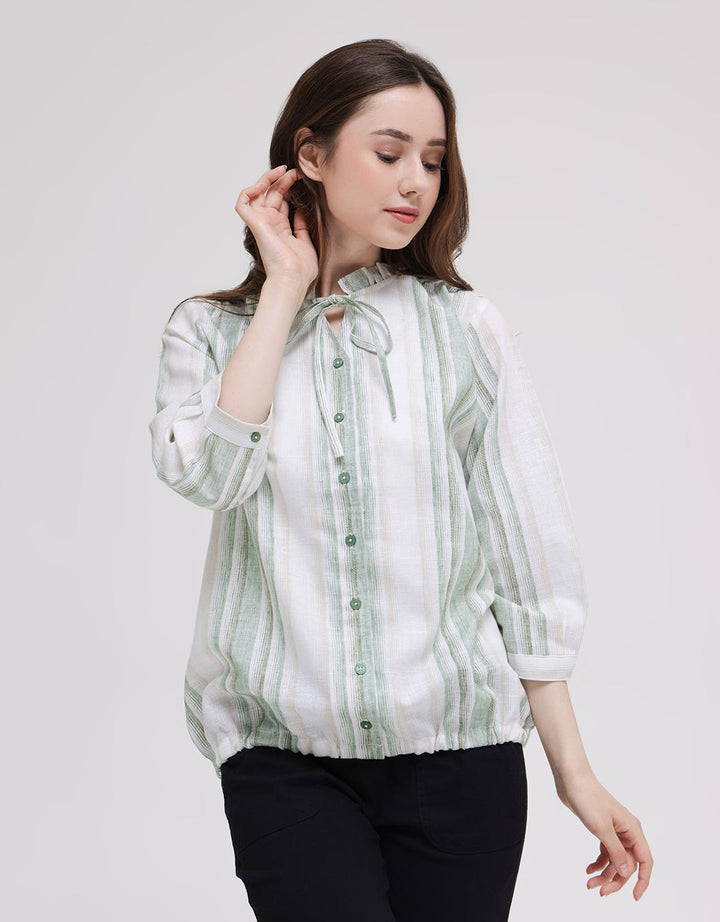 Triset Ladies Down Print Blouse Wanita