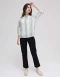 Triset Ladies Down Print Blouse Wanita