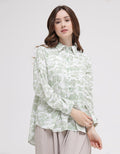 Triset Ladies Leaf Trees Blouse Wanita