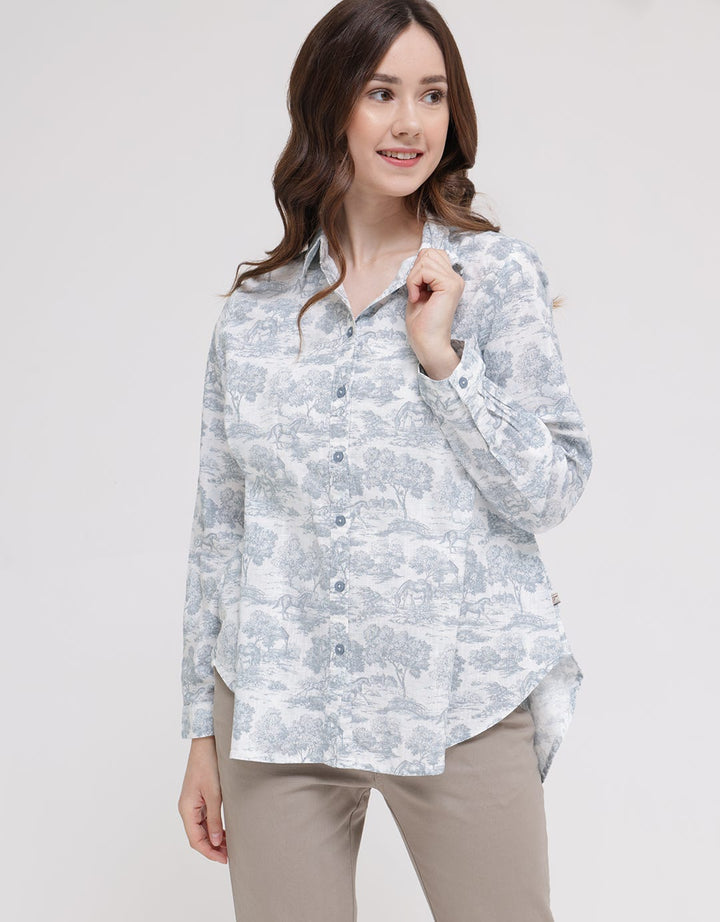 Triset Ladies Leaf Trees Women's Blouse