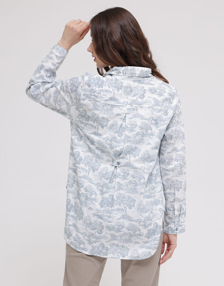 Triset Ladies Leaf Trees Women's Blouse