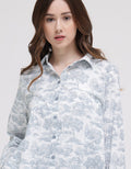 Triset Ladies Leaf Trees Blouse Wanita