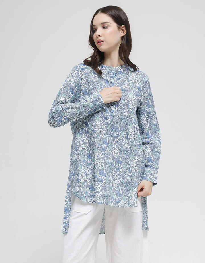 Triset Ladies Flower Print Women's Blouse