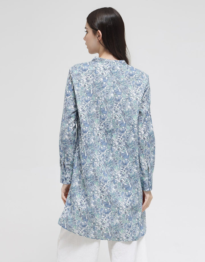 Triset Ladies Flower Print Women's Blouse