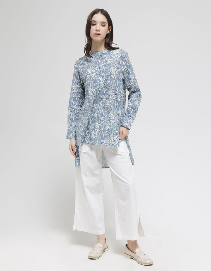 Triset Ladies Flower Print Women's Blouse