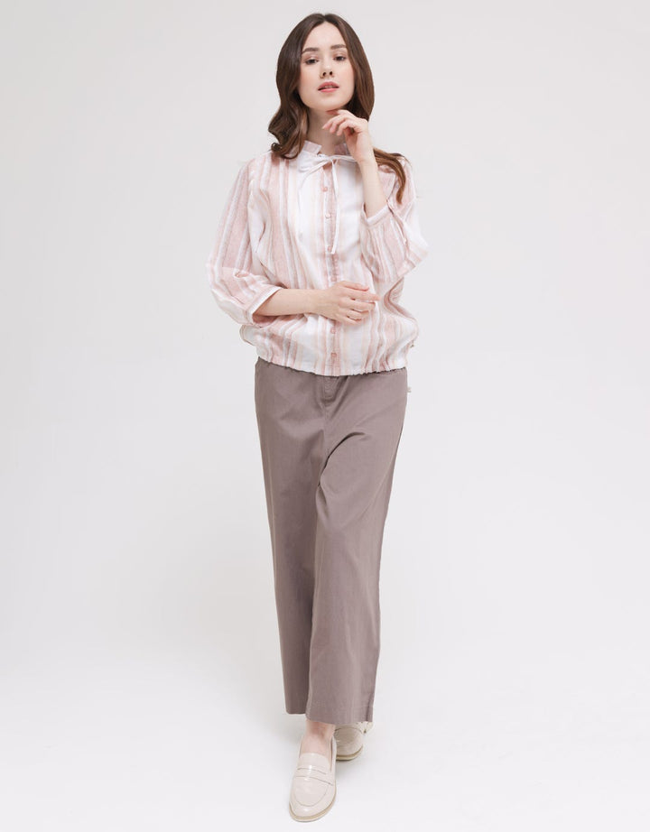 Triset Ladies Down Print Blouse Wanita