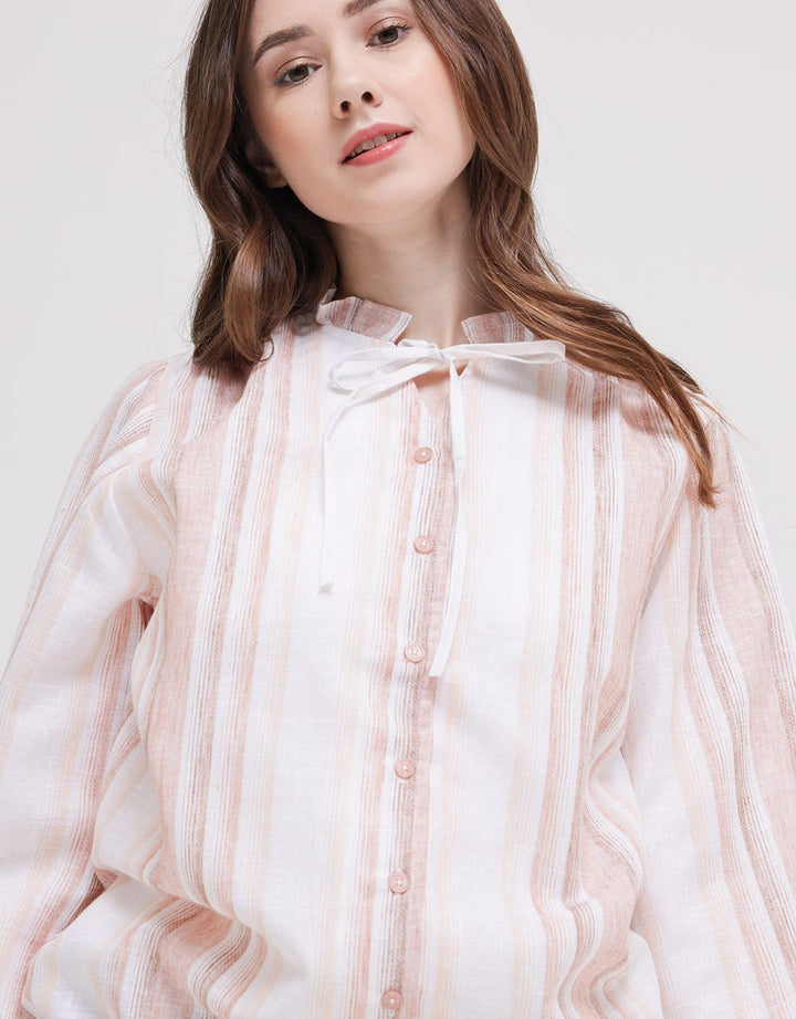 Triset Ladies Down Print Blouse Wanita