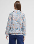 Triset Ladies Printed Flower Blouse Wanita