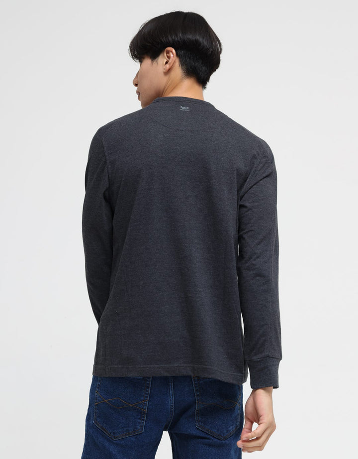 Watchout! Casual Two Button Sweatshirt