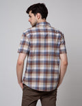 Watchout Casual Plaid Print Kemeja Pria