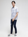 Watchout Casual Multi Stripe Kemeja Pria