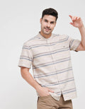 Watchout Casual Stripes Style Baju Koko Pria