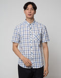 Watchout Casual Short Sleeve Shirts Motif Kotak