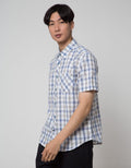 Watchout Casual Short Sleeve Shirts Motif Kotak