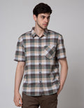 Watchout Casual Plaid Print Men's Shirt