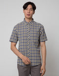 Watchout Casual Short Sleeve Shirts Small Plaid