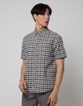 Watchout Casual Short Sleeve Shirts Small Plaid