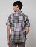 Watchout Casual Short Sleeve Shirts Small Plaid