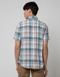 Watchout Casual Short Sleeve Shirts Plaid Look