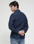 Watchout Jeans Contrast Stitch Kemeja Pria