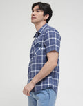 Watchout! Jeans Short Sleeve Shirt Plaid Look