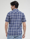 Watchout! Jeans Short Sleeve Shirt Plaid Look