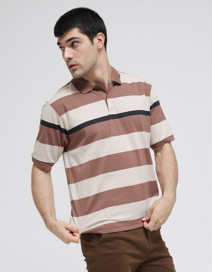 Nevada Short Sleeve Polo Shirt Jersey Stripe
