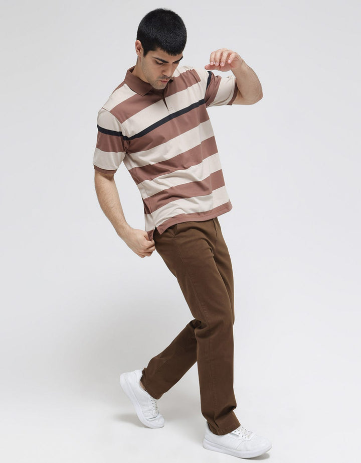 Nevada Short Sleeve Polo Shirt Jersey Stripe