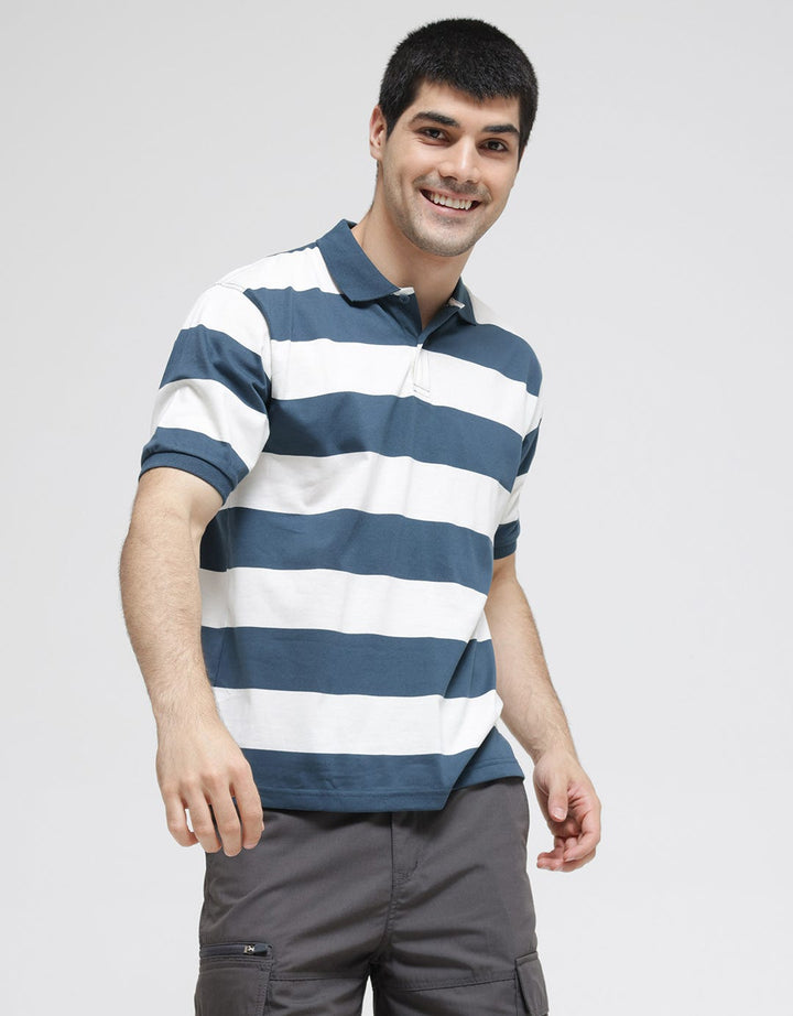 Nevada Short Sleeve Polo Shirt Jersey Stripe