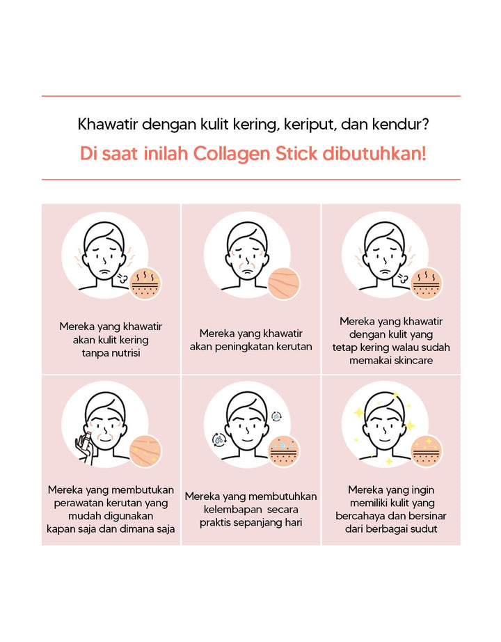 Holika Holika Enprani Wrinkle Care Pomegranate Collagen Stick - 10 gr