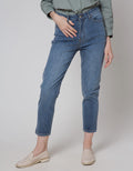 Connexion Denim Long Pants Elastic Waist