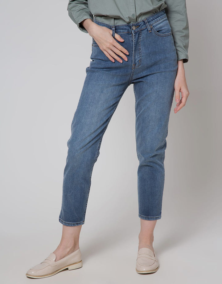 Connexion Denim Long Pants Elastic Waist