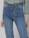 Connexion Denim Long Pants Elastic Waist