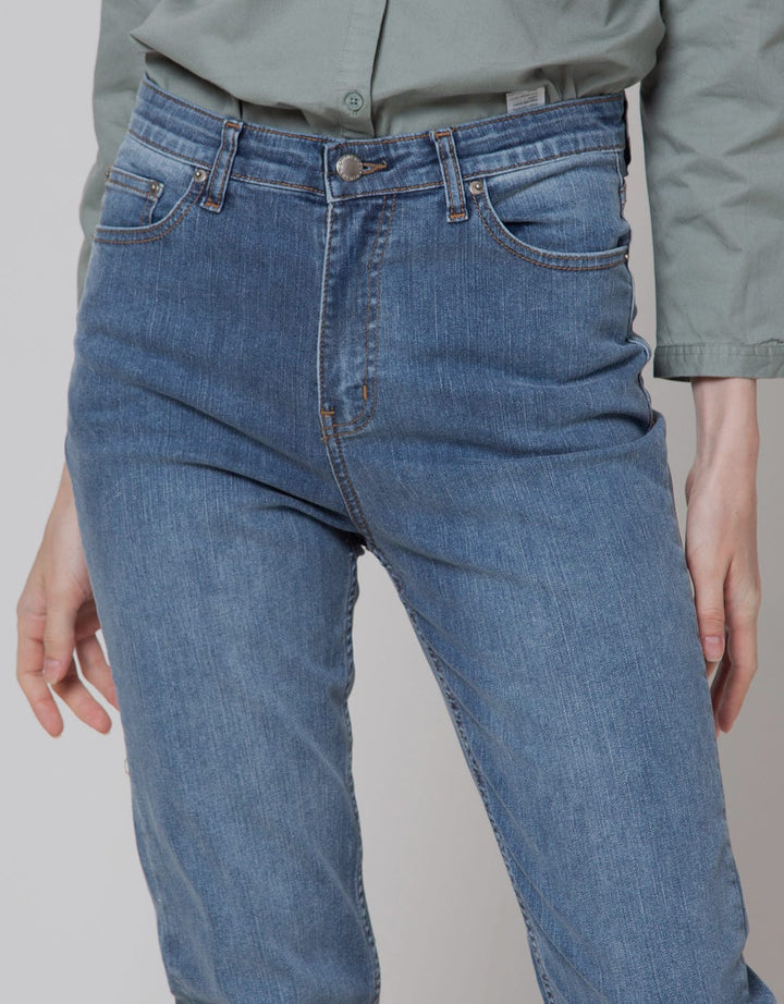 Connexion Denim Long Pants Elastic Waist