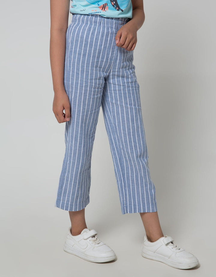 Jsp Girl Cullote Stripe Print