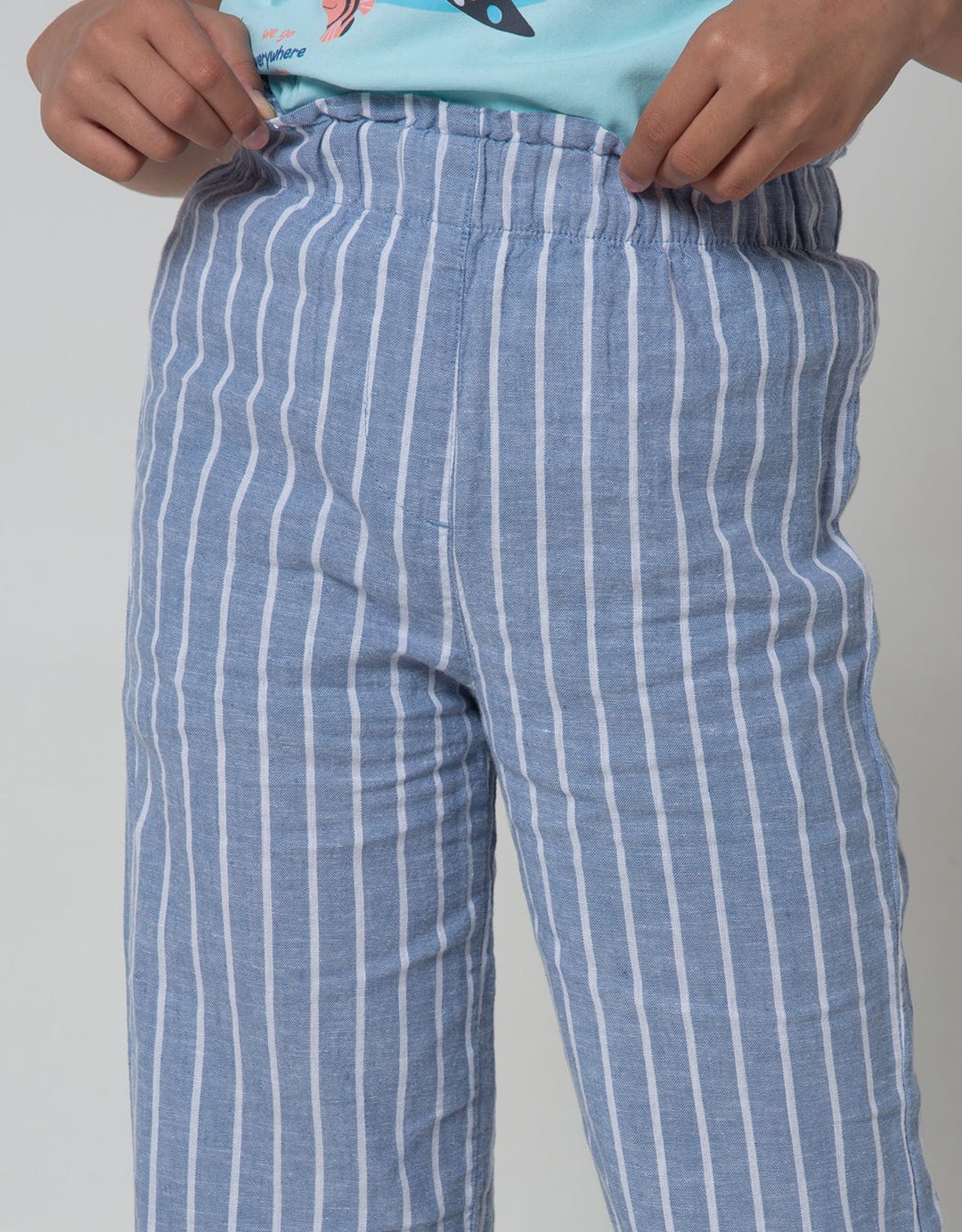 Jsp Girl Cullote Stripe Print