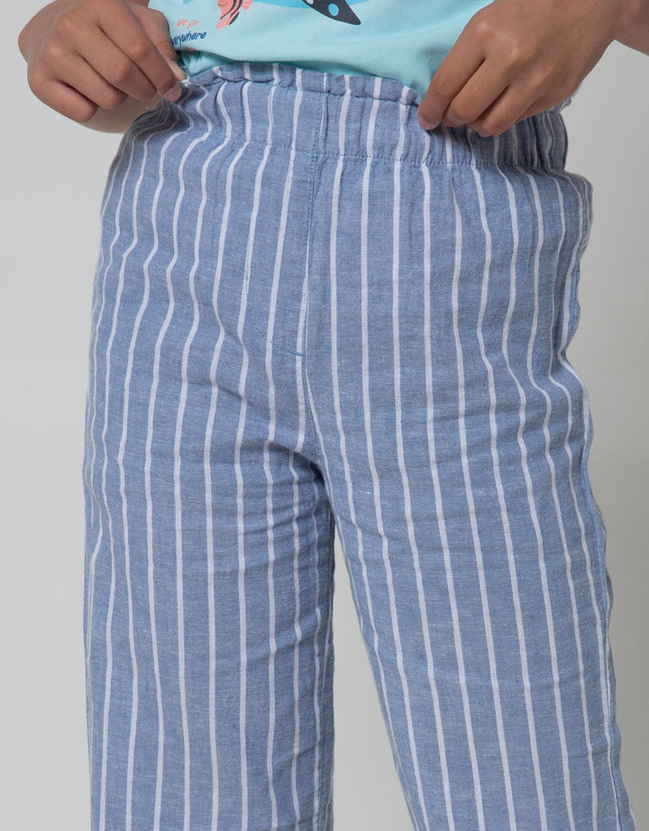 Jsp Girl Cullote Stripe Print