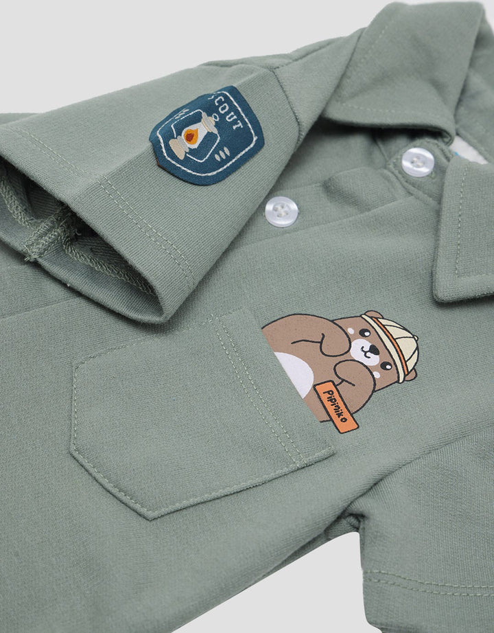 Pipiniko Romper Bear Camp
