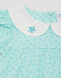 Pipiniko Short Sleeve Midi Dress Print Flower With Pocket
