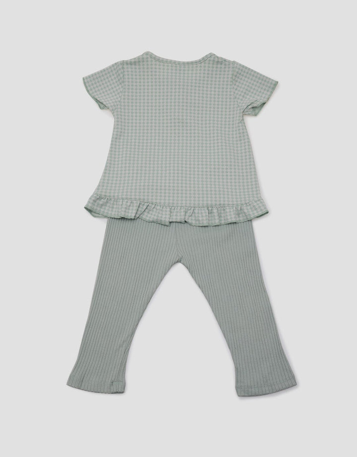 Pipiniko Top - Bottom Set Casual Knit Kotak