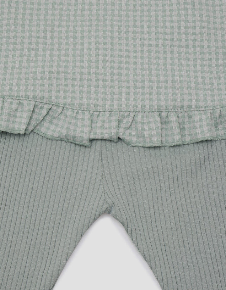 Pipiniko Top - Bottom Set Casual Knit Kotak
