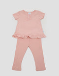 Pipiniko Top - Bottom Set Casual Knit Kotak