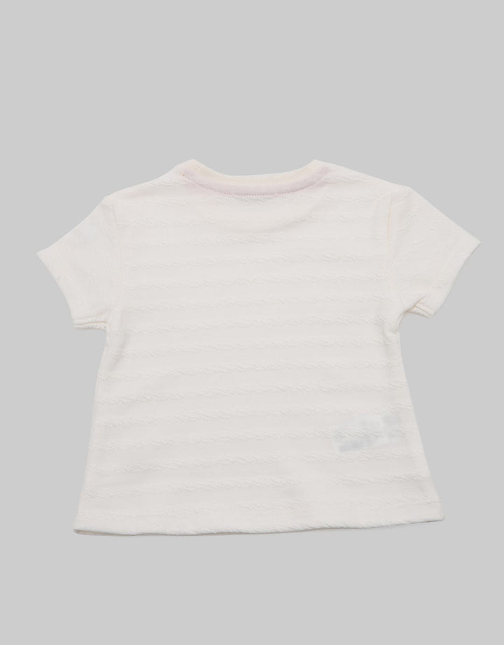 JSP BABY Girl Short Sleeve Textured Tee
